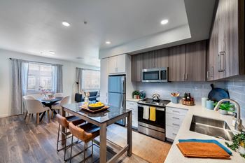 Modern, flat-panel cabinets